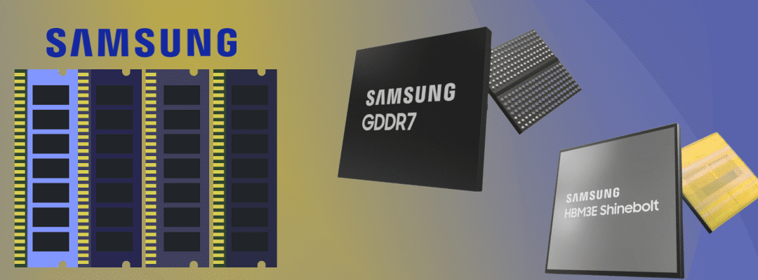 Samsung presented new high-performance GDDR7 and HBM3E memory