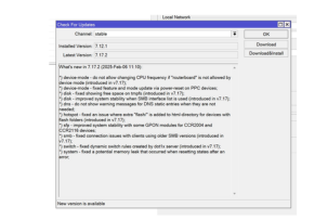 Stable Version of RouterOS 7.17.2 by MikroTik Is Now Available